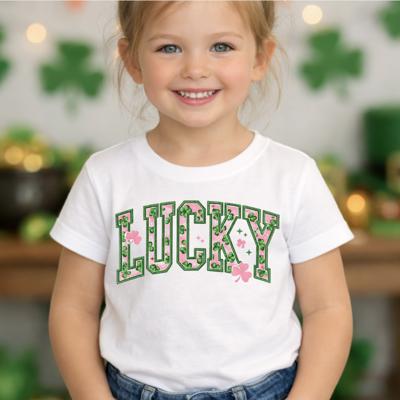 LUCKY St Patrick's Day Girls Tee