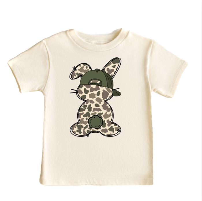 Camo Bunny Boys Easter Tee Shirt