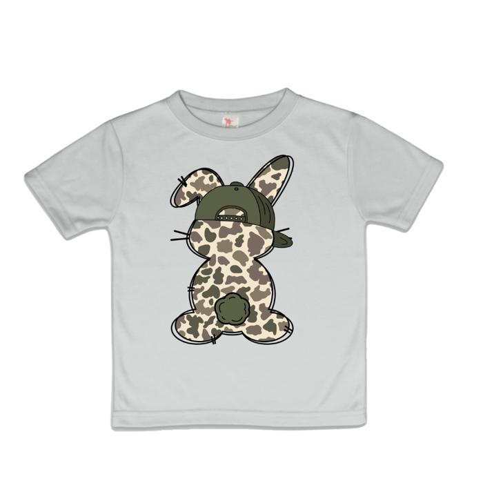 Camo Bunny Boys Easter Tee Shirt