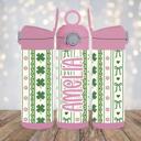  St Patrick's Day Girls 12oz Stainless Steel Flip Top Tumbler