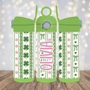  St Patrick's Day Girls 12oz Stainless Steel Flip Top Tumbler