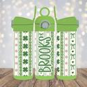  St Patrick's Day Girls 12oz Stainless Steel Flip Top Tumbler