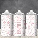  Pink Floral Baby 12 oz Sippy cup with 2 Lids & Straw