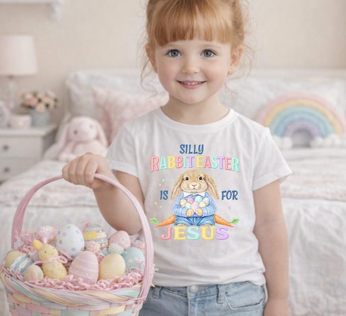 Silly Rabbit Easter is for Jesus Girls Easter Shirt