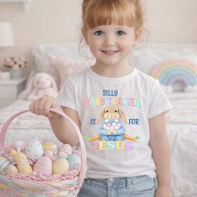 Silly Rabbit Easter is for Jesus Girls Easter Shirt