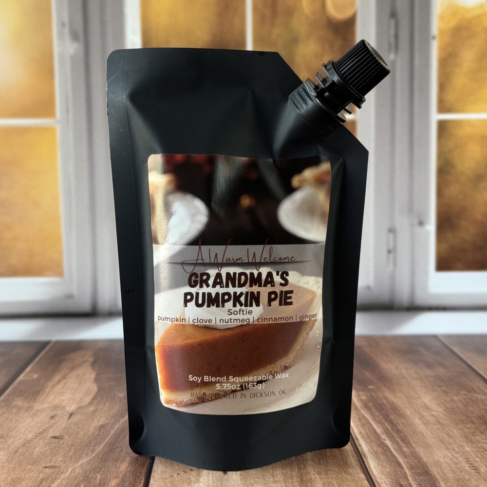 Grandma's Pumpkin Pie Softie | Fall Squeeze Wax Melt | Home Fragrance | Squeeze Candle