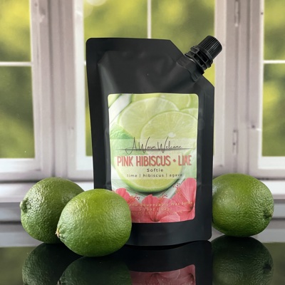 Pink Hibiscus + Lime Softie | Summer Squeeze Wax Melt | Home Fragrance | Squeeze Candle