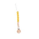 Mustard Silicone Bead Pacifier Clip