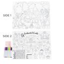 Enchanted Castle Double Sided Silicone Coloring Placemat