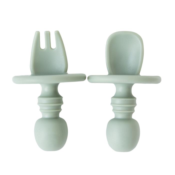 Silicone Mini Spoon and Fork Set