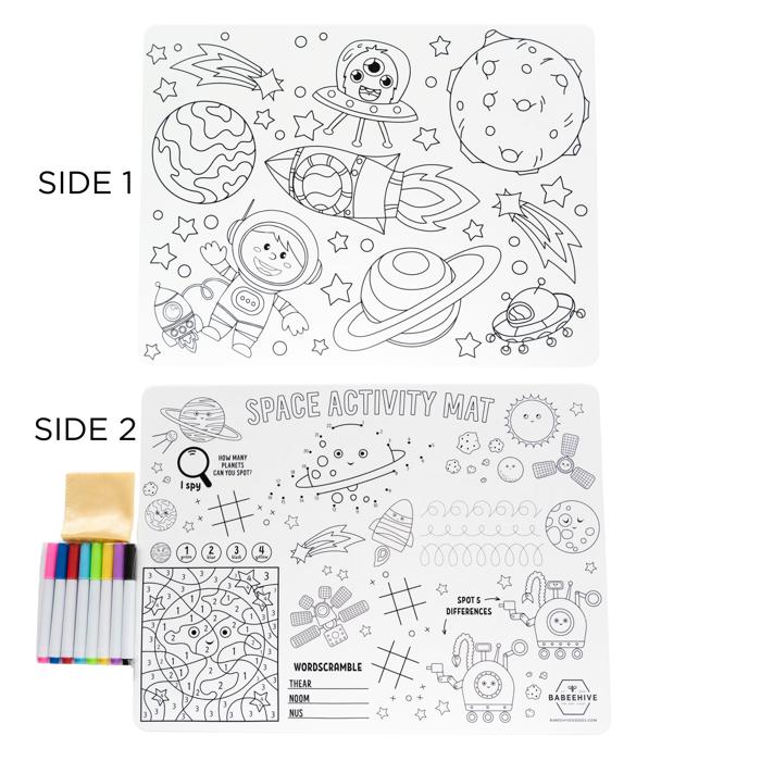 Double Sided Silicone Coloring Placemat