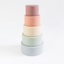  Silicone Rainbow Stacking Cups