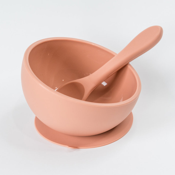 Silicone Suction Bowl and Spoon Set