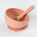 Blush Silicone Suction Bowl and Spoon Set