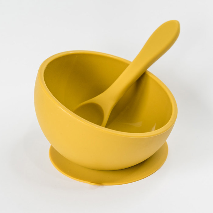 Silicone Suction Bowl and Spoon Set