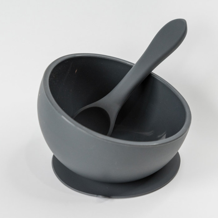 Silicone Suction Bowl and Spoon Set