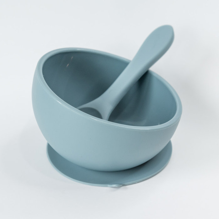 Silicone Suction Bowl and Spoon Set