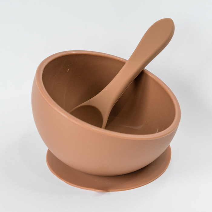 Silicone Suction Bowl and Spoon Set