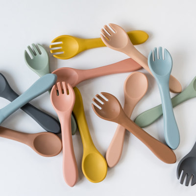 Silicone Spoon and Fork Set