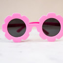 Pink & Pink Kids and Toddler Sunglasses - Daisy (Bright Colors)