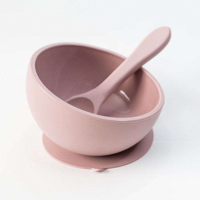 Silicone Suction Bowl and Spoon Set