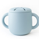 Duck Egg Blue Silicone Snack Cup