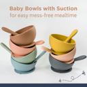  Silicone Suction Bowl and Spoon Set