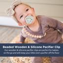  Silicone Bead Pacifier Clip