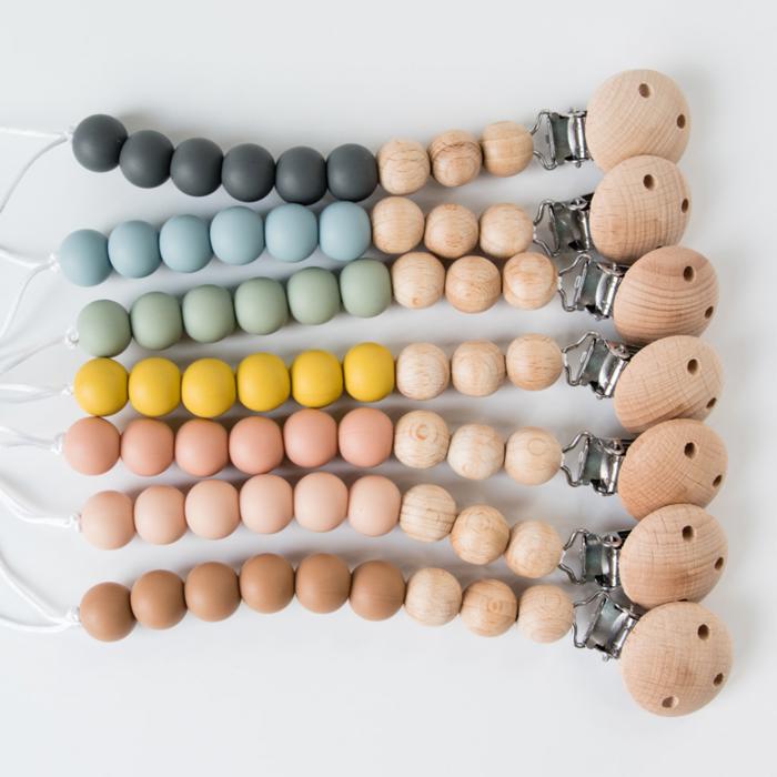 Silicone Bead Pacifier Clip