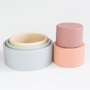  Silicone Rainbow Stacking Cups