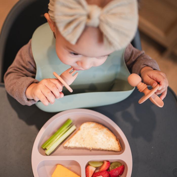 Silicone Mini Spoon and Fork Set