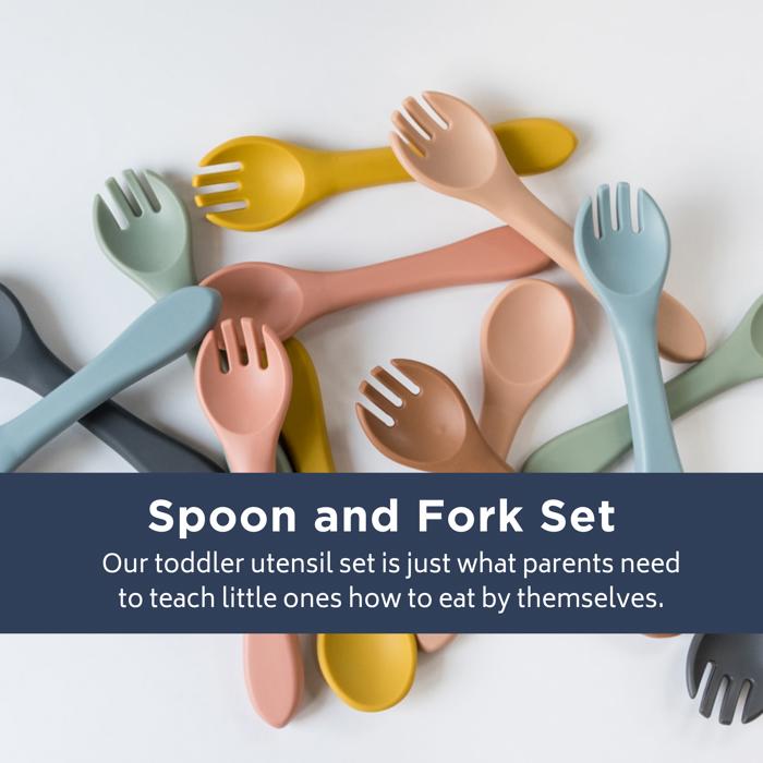 Silicone Spoon and Fork Set