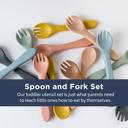  Silicone Spoon and Fork Set