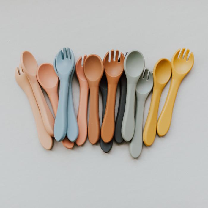 Silicone Spoon and Fork Set