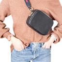  The Kelli | Convertible Pebbled Leather Belt Bag/Sling Bag