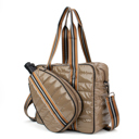 Tan The Bennett | Pickleball Puffer Duffel Sport Bag | 6 Colors