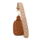 Brown The Harlow |  Sling Bag with Chevron Strap | 3 Colors