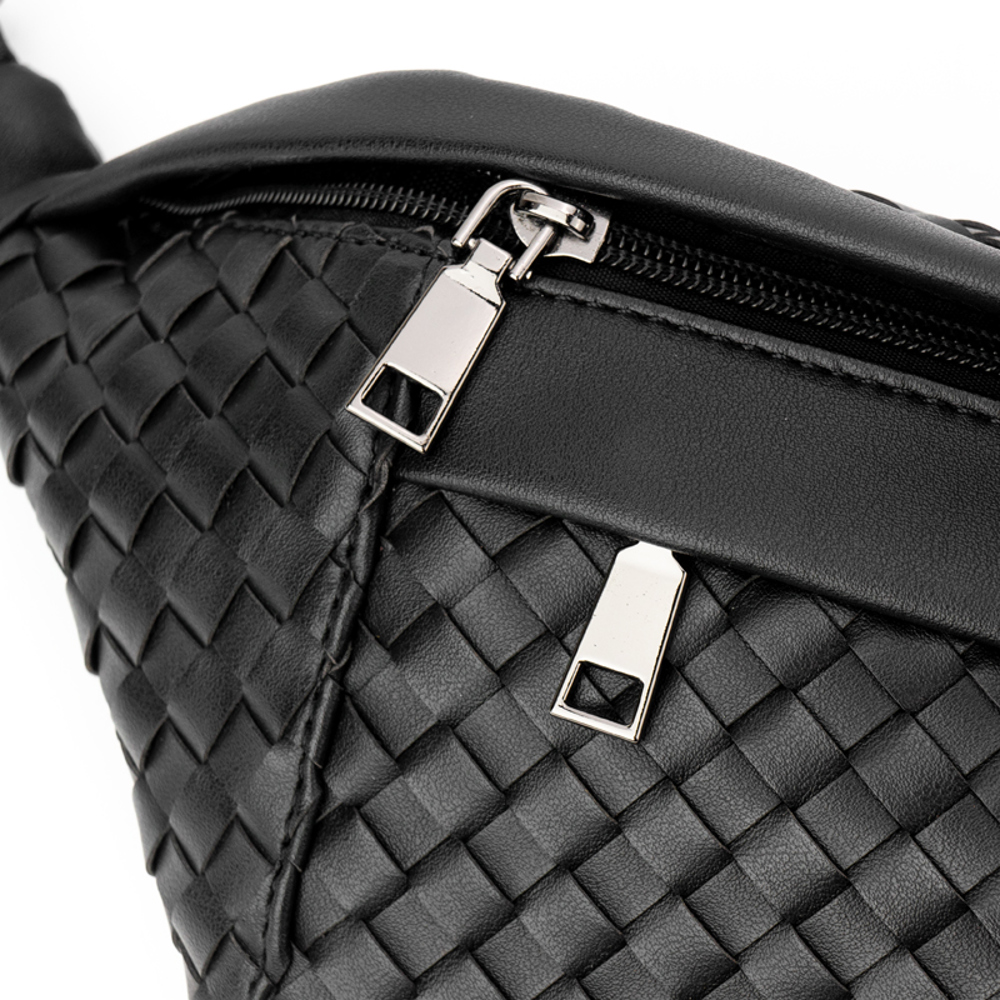 The Riley | Woven Leather Sling Bag