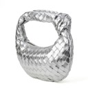 Silver The Charlize | Knotted Woven Handbag