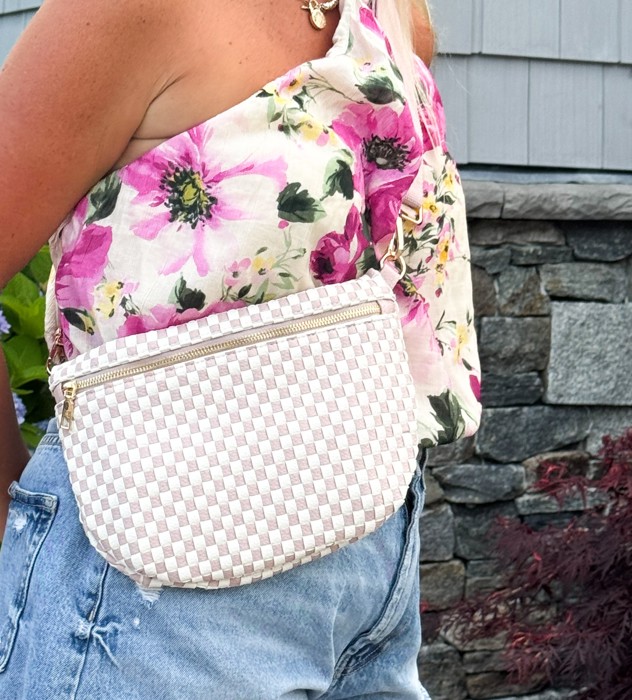 The Fiona | Checkered Woven Bum Bag (9 Colors) 