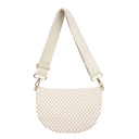 Gray Checkered The Fiona | Checkered Woven Bum Bag (9 Colors) 