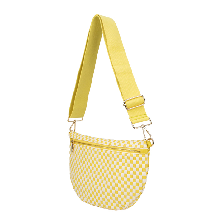 The Fiona | Checkered Woven Bum Bag (9 Colors) 
