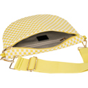 Yellow Checkered The Fiona | Checkered Woven Bum Bag (9 Colors) 