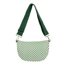 Green Checkered The Fiona | Checkered Woven Bum Bag (9 Colors) 