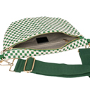Green Checkered The Fiona | Checkered Woven Bum Bag (9 Colors) 