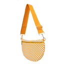 Orange The Fiona | Checkered Woven Bum Bag (9 Colors) 
