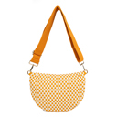Orange The Fiona | Checkered Woven Bum Bag (9 Colors) 