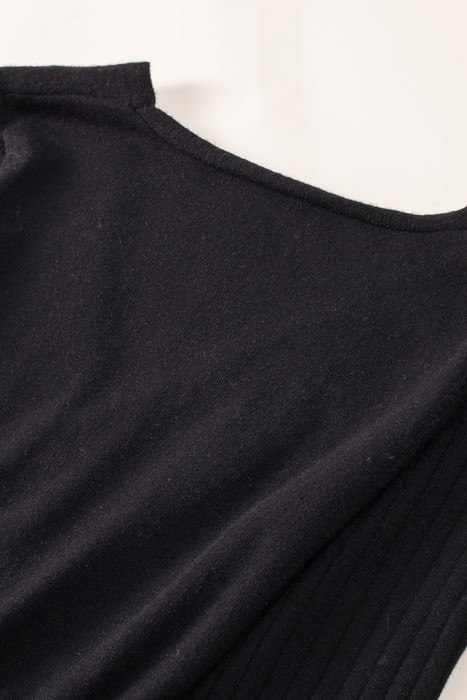 The Rowan | Ribbed Pleated Sweater Wrap Dress