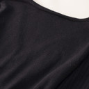 Large Black The Rowan | Ribbed Pleated Sweater Wrap Dress