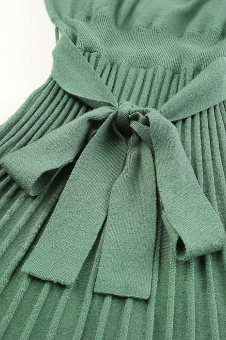 The Rowan | Ribbed Pleated Sweater Wrap Dress
